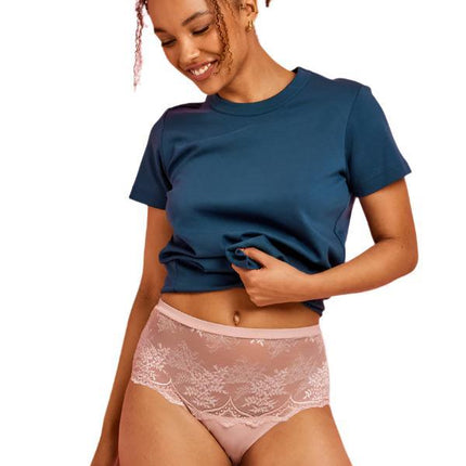 Kayser Recycled Microfibre & Recycled Lace Full Brief - Blush