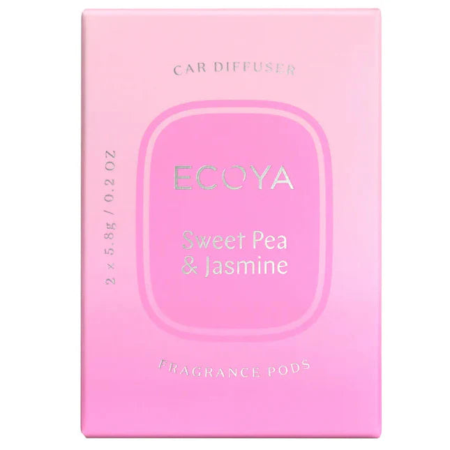 Ecoya Sweet Pea & Jasmine Car Diffuser Pods Refill