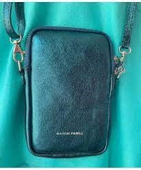 Maison Fanli Leather Phone Pouch Metallic