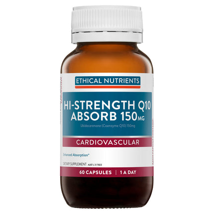 Ethical Nutrients Hi-Strength Q10 Absorb 150mg 60 Capsules