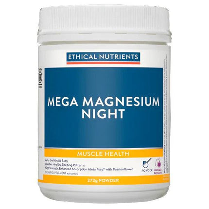 Ethical Nutrients Mega Magnesium Night Powder 272g - OhYouLuckyDuck.com.au