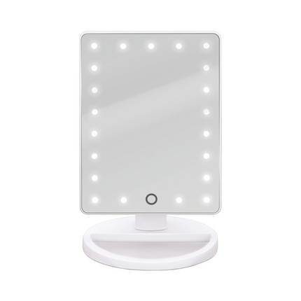 Bodysense Glitz Mirror With Storage Base Led Lighted