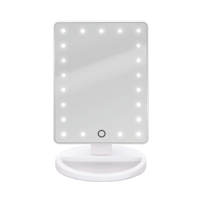 Bodysense Glitz Mirror With Storage Base Led Lighted