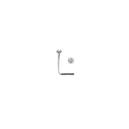 Rossan Ns4093C Silver Bent Post 1.25mm Claw Clear