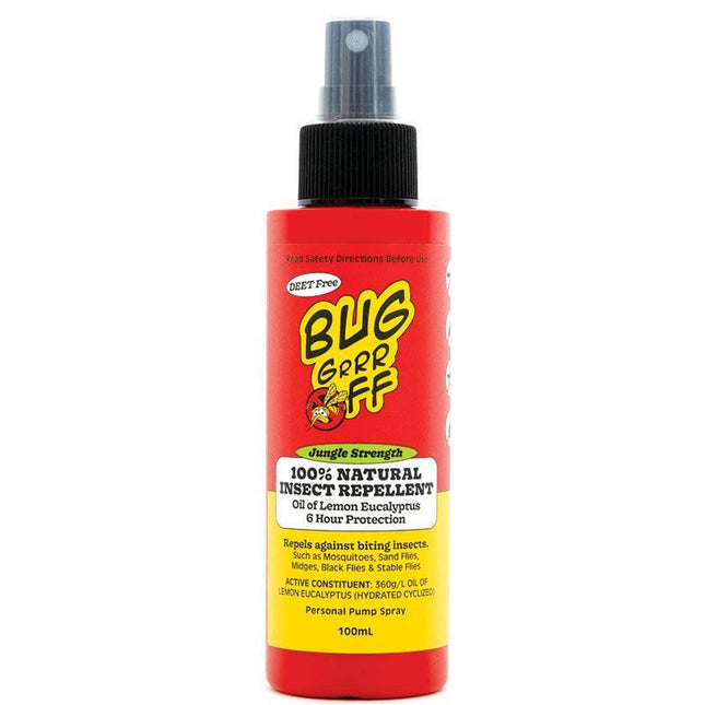 BUG-grrr OFF Jungle Strength Natural Insect Repellent Spray 100ml - OhYouLuckyDuck.com.au