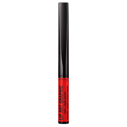 Rimmel Lip Art Graphic 2 in 1 Lip Liner and Liquid Lipstick 860 Go Hard 1.8ML