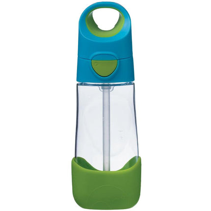 b.box Kids Tritan Drink Bottle With Silicone Straw Ocean Breeze 450ML