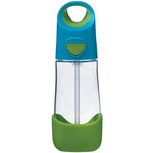 b.box Kids Tritan Drink Bottle With Silicone Straw Ocean Breeze 450ML