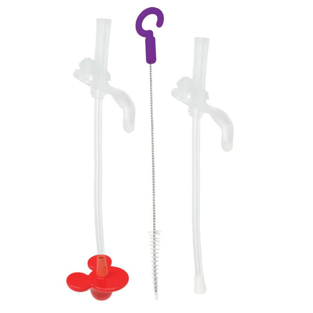 b.box Disney Sippy Cup Replacement Straws and Cleaner Set Mickey and Minnie