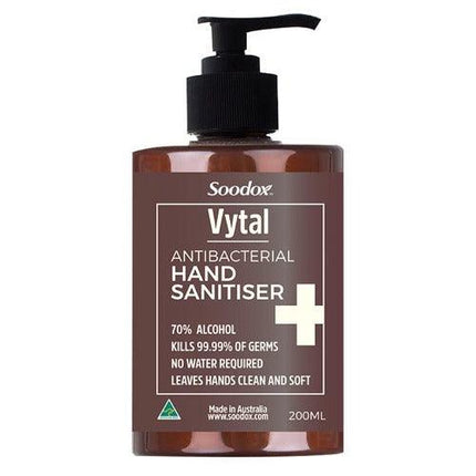 Soodox Vytal Hand Sanitiser 200ML - OhYouLuckyDuck.com.au
