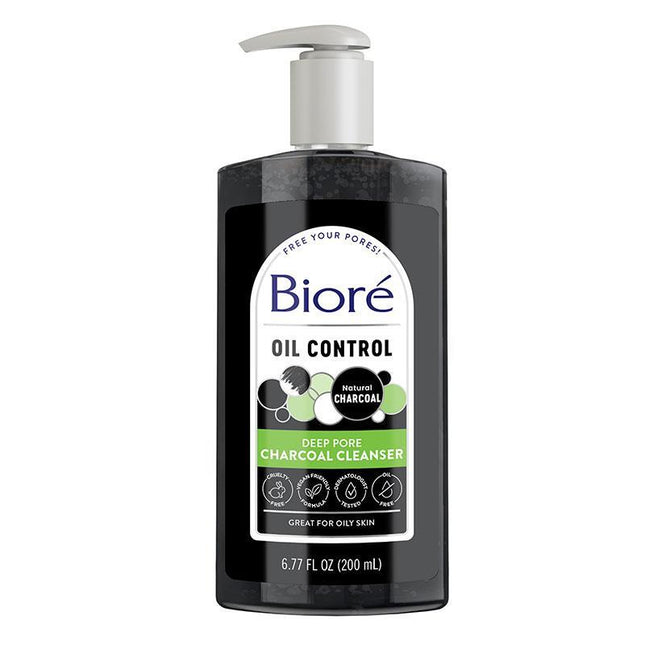 Biore Deep Pore Charcoal Cleanser 200ml - OhYouLuckyDuck.com.au