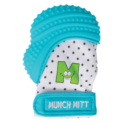 Malarkey Kids Munch Mitt Teething Aqua Blue