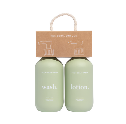 Commonfolk Wash & Lotion Kit Sage Sage Saffron & Amber