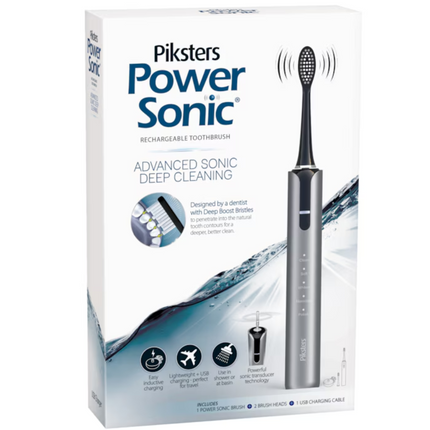 Piksters Toothbrush Power Sonic Grey
