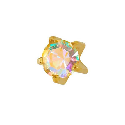 Rossan Rock Crystal Gold Clawset - FD2077C
