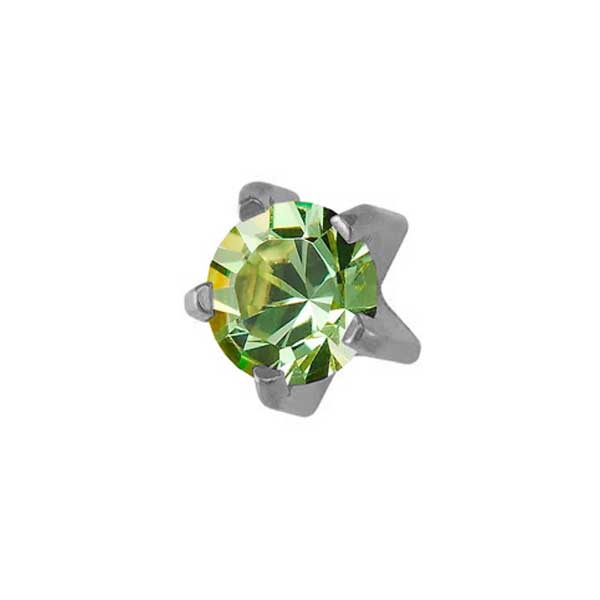 Rossan August Stainless Steel Clawset Peridot FD3047C