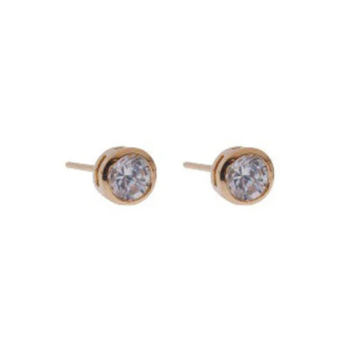 Rossan Round Cubic Zirconia Fe4154 Gold