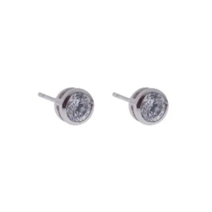 Rossan Fe4155 Round Cz Silver