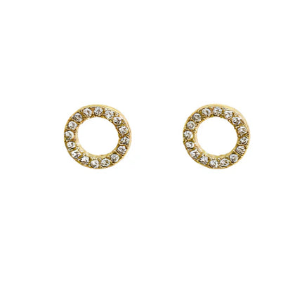 Rossan FE4253G Open Round CZ Gold  8MM