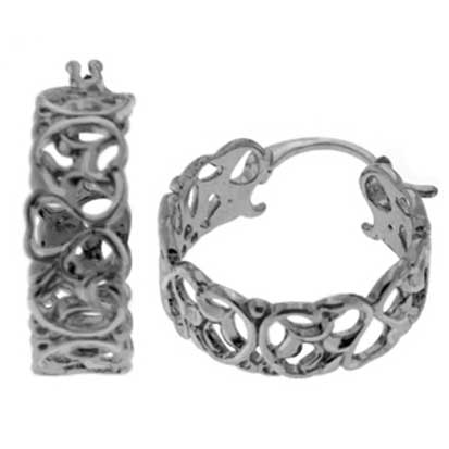 Rossan Filigree Hoop Silver 22mm FE4315