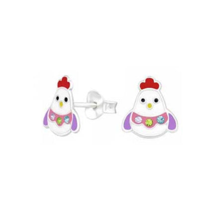 Rossan Rooster Earrings Novelty Farm Animal Earrings