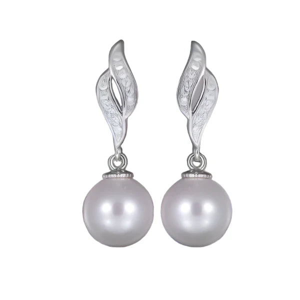 Rossan Flower Cz Shell Pearl Fe4637