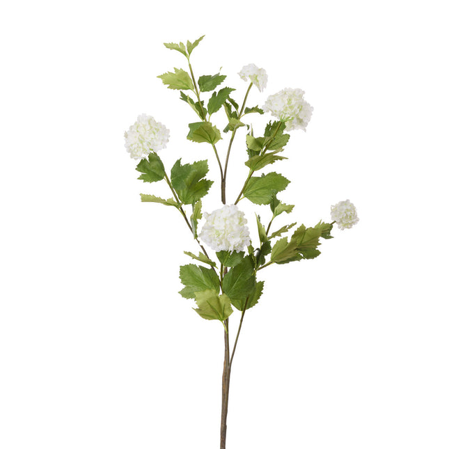 Holly And Ivy White Viburnum Snowball Stem 106CM