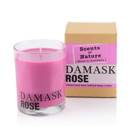 Tilley Scents Of Nature Candle 240g Damask Rose