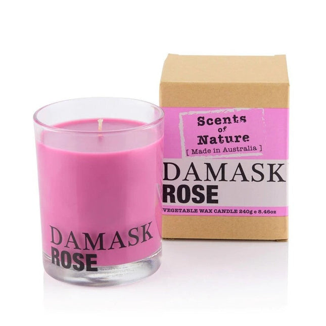 Tilley Scents Of Nature Candle 240g Damask Rose