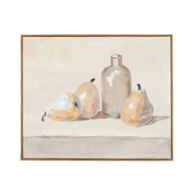 The Base Warehouse Pear Oak Frame Oil Paint 60X50 Beige