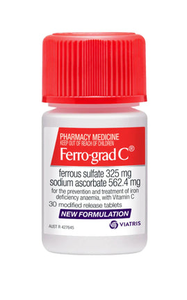 Ferro-Grad C Pr 325/562.4Mg 30 Tablets