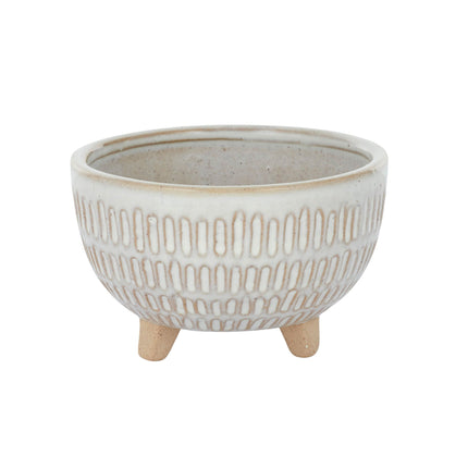 Hieratic Ceramic Footed Bowl 11.5 X 7Cm