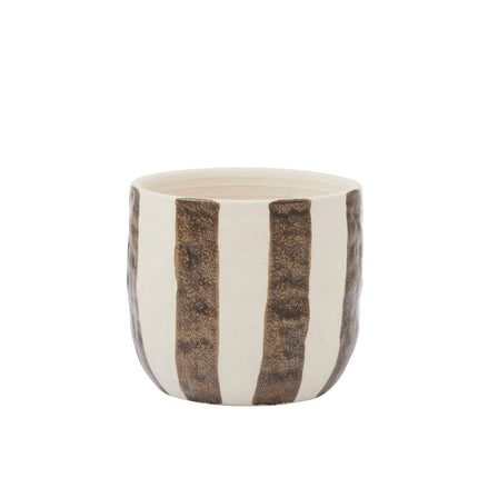 Rayas Ceramic Planter Pot Cocoa 11.5CM x 10.5CM