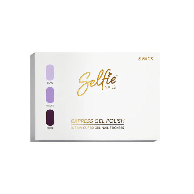 Selfie Nails Express Gel Polish Lilac Mauve Grape