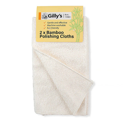 Gilly's Australia Bamboo Polishing Cloths 2 Pack