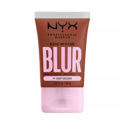 Nyx Professional Makeup Bare With Me Blur Tint Soft Matte Foundation 19 Deep Golden