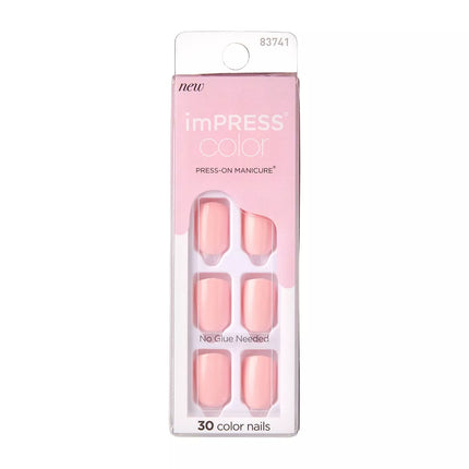 Kiss Impress Color Press-on Manicure Nails - Epick Me Pink - OhYouLuckyDuck.com.au