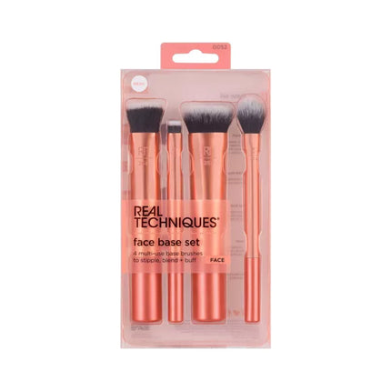 Real Techniques Face Base Makeup Brush Kit - 4 Pieces