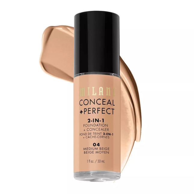 Milani Conceal Perfect 2 In 1 Foundation Concealer 04 Medium Beige
