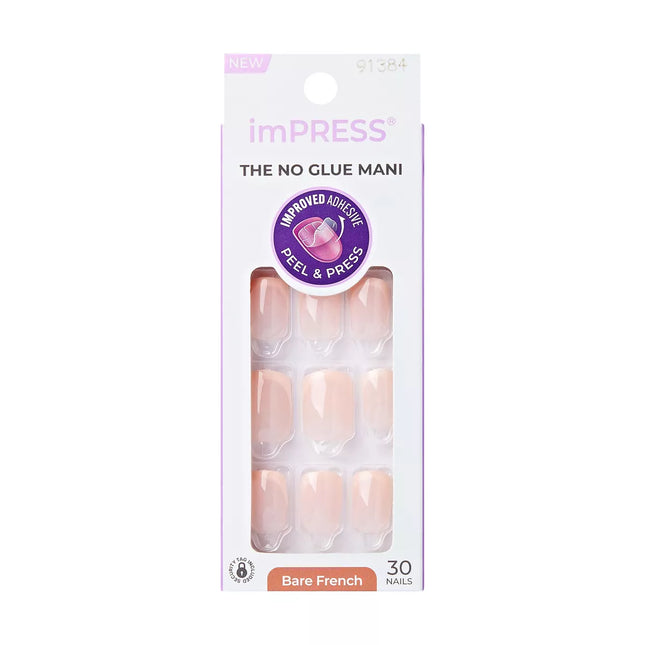 Kiss Impress Nails Bare French Nails Heroic