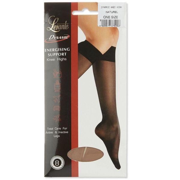 Levante Sheer 15 Denier Knee Highs with Reinforced Toe One Size
