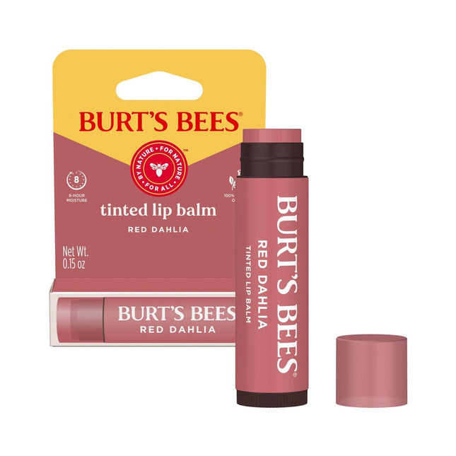 Burt's Bees 8 Hour Hydrating Tinted Lip Balm Red Dahlia 4.25g