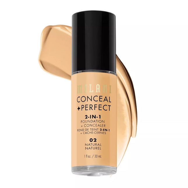 Milani Conceal Perfect 2 In 1 Foundation Concealer 02 Natural