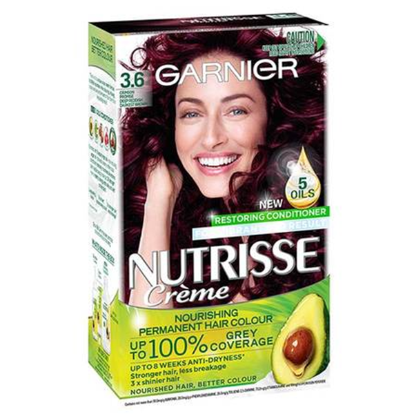 Garnier Nutrisse Permanent Hair Colour - 3.6 Crimson Promise - OhYouLuckyDuck.com.au