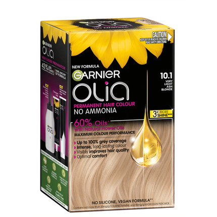 Garnier Olia 10.1 Light Ash Blonde Permanent Hair Colour No Ammonia - OhYouLuckyDuck.com.au