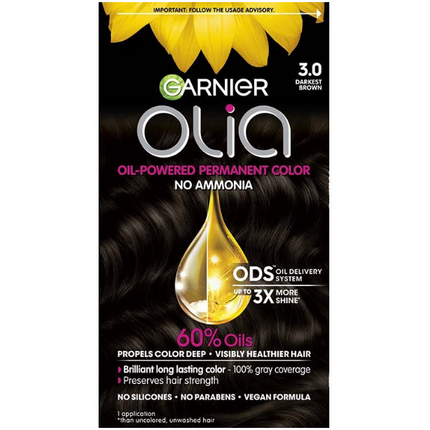 Garnier Olia 3.0 Darkest Brown - OhYouLuckyDuck.com.au