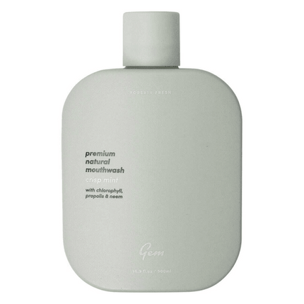 Gem Premium Natural Mouthwash Crisp Mint 500mL