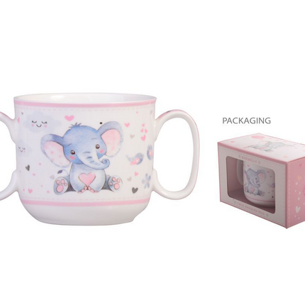 Gibson Mug - Baby Elephant Girls Mug - OhYouLuckyDuck.com.au