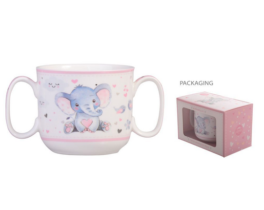 Gibson Mug - Baby Elephant Girls Mug - OhYouLuckyDuck.com.au
