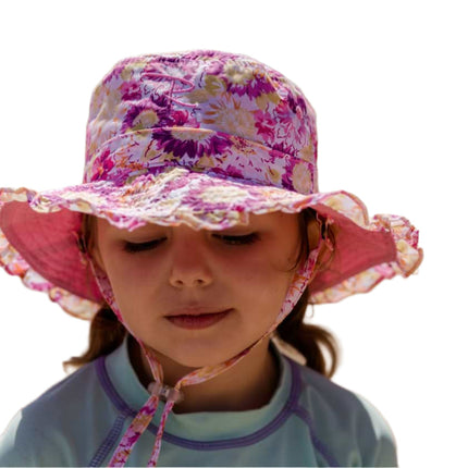Radicool Microfibre Reversible Wide Brim Pink Small